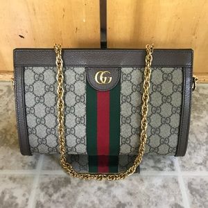gucci linea small chain shoulder bag